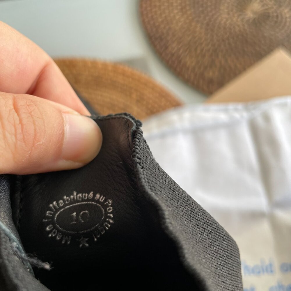 Fluevog Black Suede Chelsea-Style Boots Size 10 - Picture 3 of 7